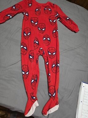 Marvel Red Spiderman Kids Pajama Onesie
